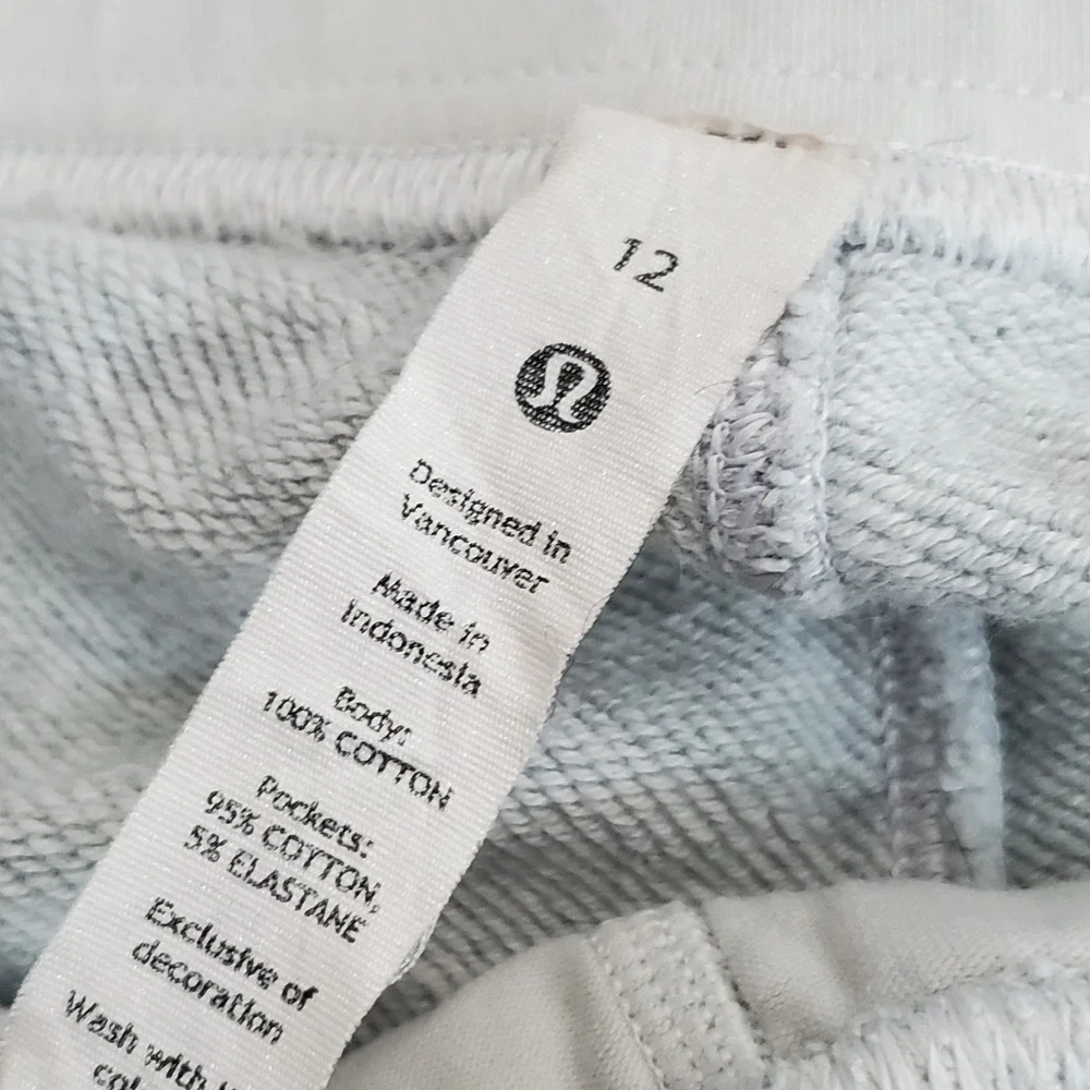 Lululemon Women Activewear Pants 12 Gray Relaxed High Rise Jogger 26